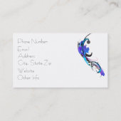 抽象芸術レインボーロリケートモーニング絵を描（ばちゃばちゃ）跳ねる 名刺 (裏面)