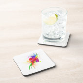 抽象芸術レインボーロリケ絵を描ット(ばちゃばちゃ)跳ねる コースター (右側)