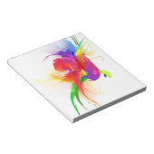 抽象芸術レインボーロリケ絵を描ット(ばちゃばちゃ)跳ねる ノートパッド (アングル)