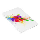 抽象芸術レインボーロリケ絵を描ット（ばちゃばちゃ）跳ねる マグネット (右側)