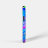 抽象芸術レインボーiphone 12ミニケース、光沢 iPhoneケース (右側面)