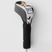 抽象芸術レオパード大理石渦巻き流体アート ゴルフヘッドカバー (アングル)