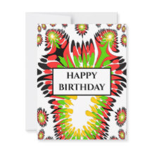 抽象芸術レゲエグリーティングカード