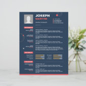 抽象芸術レジューム、CV +レター (スタンド正面)