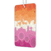 抽象芸術レズビアンプライド国旗 カーエアーフレッシュナー (左)