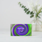 抽象芸術レッドイエロースワール名刺 名刺 (スタンド正面)