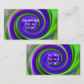 抽象芸術レッドイエロースワール名刺 名刺 (正面/裏面)