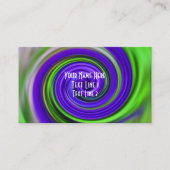 抽象芸術レッドイエロースワール名刺 名刺 (正面)