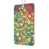 抽象芸術レッドグリーン金ゴールドスターフェスティバルクリスマス カーエアーフレッシュナー (左)