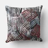 抽象芸術レッドグレーアート クッション (裏面)
