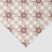 抽象芸術レッドスノーフレークオンクリームデコパージュ 薄葉紙 (詳細)