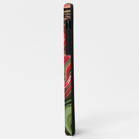 抽象芸術レッドチューリップフローラデザイン Case-Mate iPhoneケース (裏面/左)