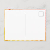 抽象芸術レッドベージュデジタルアートハッピーホリデイズ ポストカード (裏面)