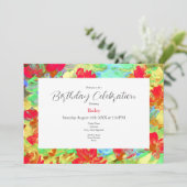 抽象芸術レッドポピー 招待状 (スタンド正面)