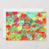 抽象芸術レッドポピー 招待状 (裏面)