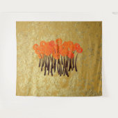 抽象芸術レッドローズ タペストリー (正面(横))