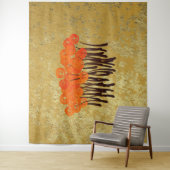 抽象芸術レッドローズ タペストリー (インサイチュ)