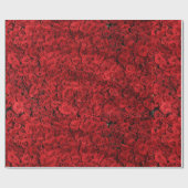 抽象芸術レッドローゼズガーデンエレガントフローラ ラッピングペーパー (フラット)