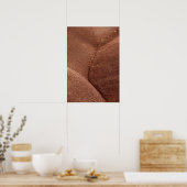 抽象芸術レッド色彩の鮮やかヒルズオレゴン ポスター (キッチン)