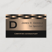 抽象芸術レッド銅高級金属アートパターン 名刺 (正面)