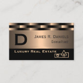 抽象芸術レッド銅高級金属アートパターン 名刺 (正面)