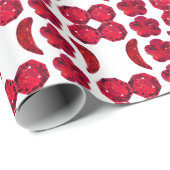 抽象芸術レッド ラッピングペーパー (ロールコーナー)