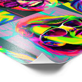 抽象芸術レディースインサングラスデジタルアート フォトプリント            (角)