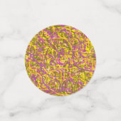 抽象芸術レトロなアートの色とデザイン コンフェッティ (スモール正面)