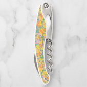 抽象芸術レトロな金色美術 ソムリエナイフ (裏面)