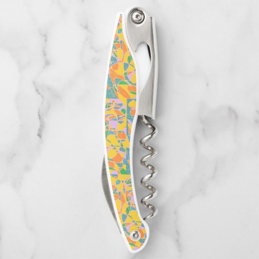 抽象芸術レトロな金色美術 ソムリエナイフ (裏面)