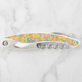 抽象芸術レトロな金色美術 ソムリエナイフ (正面)