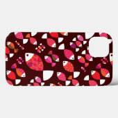 抽象芸術レトロな魚の水中パターン Case-Mate iPhoneケース (裏面 (横))