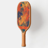 抽象芸術レトロカッコいいパタモノグラムのーンSports Pro ピックルボールラケット (左)