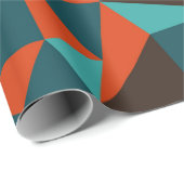 抽象芸術レトロジオメトリ背景 – ヴィンテージ ラッピングペーパー (ロールコーナー)