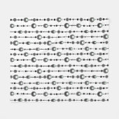 抽象芸術レトロデザイン装飾デコ フリースブランケット (正面(横))