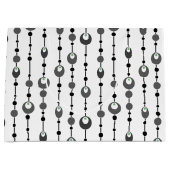 抽象芸術レトロデザイン装飾デコ ラージペーパーバッグ (正面)