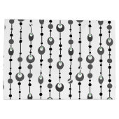 抽象芸術レトロデザイン装飾デコ ラージペーパーバッグ (裏面)