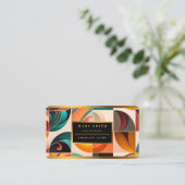 抽象芸術レトロトレンディースクウェアコレクション 名刺 (スタンド正面)