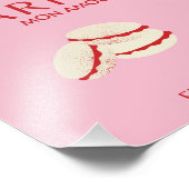 抽象芸術レトロパステルパリピンクパステルトラベルアート フォトプリント            (角)