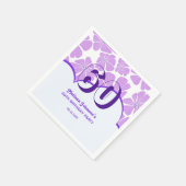 抽象芸術レトロパープルカモミールフラワー誕生日 スタンダードカクテルナプキン (角)