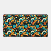 抽象芸術レトロファンク デスクマット (正面)