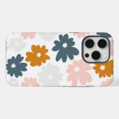 抽象芸術レトロフローラ iPhoneケース (裏面横)