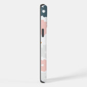 抽象芸術レトロフローラ iPhoneケース (右側面)