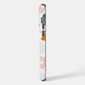 抽象芸術レトロフローラ iPhoneケース (左側面)
