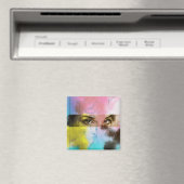 抽象芸術レトロポップ・アートのアートスクエアマグネット マグネット (インサイチュ (食洗機))