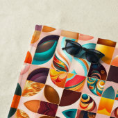 抽象芸術レトロモダンスクエアコレクション ビーチタオル (インサイチュ)