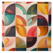 抽象芸術レトロ人気があるスクエアコレクション タイル (正面)