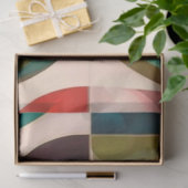 抽象芸術レトロ人気があるスクエアコレクション 薄葉紙 (ギフト)