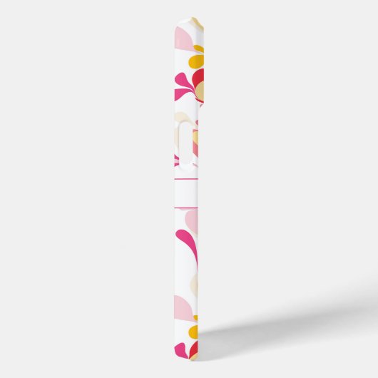 抽象芸術レトロ大理石パターンピンクパーソナライズされた Case-Mate iPhoneケース (裏面 / 右)