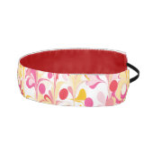 抽象芸術レトロ大理石パターンピンクレッドイエロー アスレチックヘッドバンド (右)